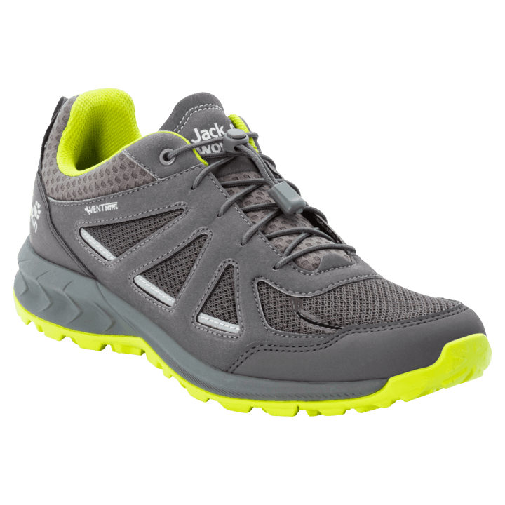 šedo-limetková Pánska Woodland 2 Vent Nízka Kolekcia Jack Vlčia Koža