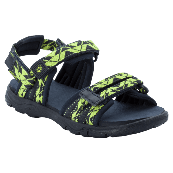 Modro-limetkové Detské Sandále 2v1 Pôvodom Z Jack Wolfskin