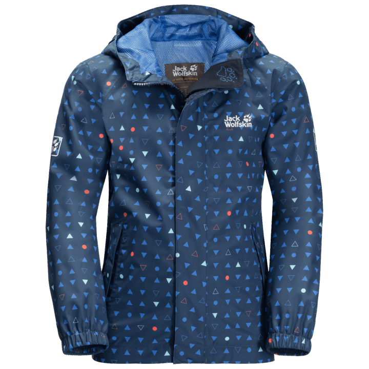 Detská Tukanová Bodkovaná Bunda Tmavá Indigová Celoplošná Originál Jack Vlčia Koža