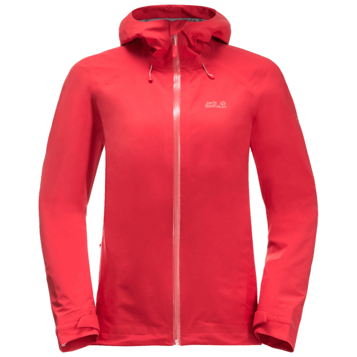 Dámska Bunda S Najvyšším šiltom Originál Tulipánová červená Jack Vlčia Koža