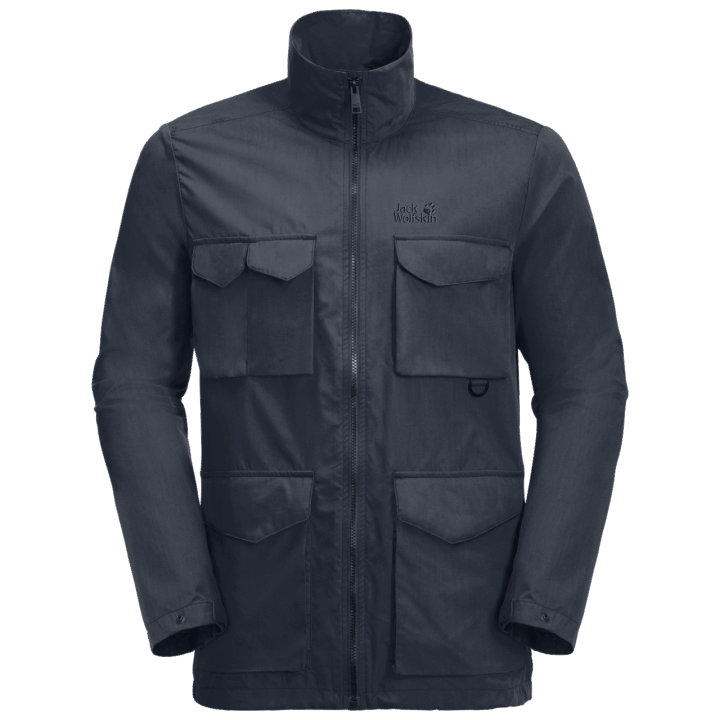 Pánska Výletná Bunda Pri Jazere Kolekcia Jack Wolfskin Nočná Modrá