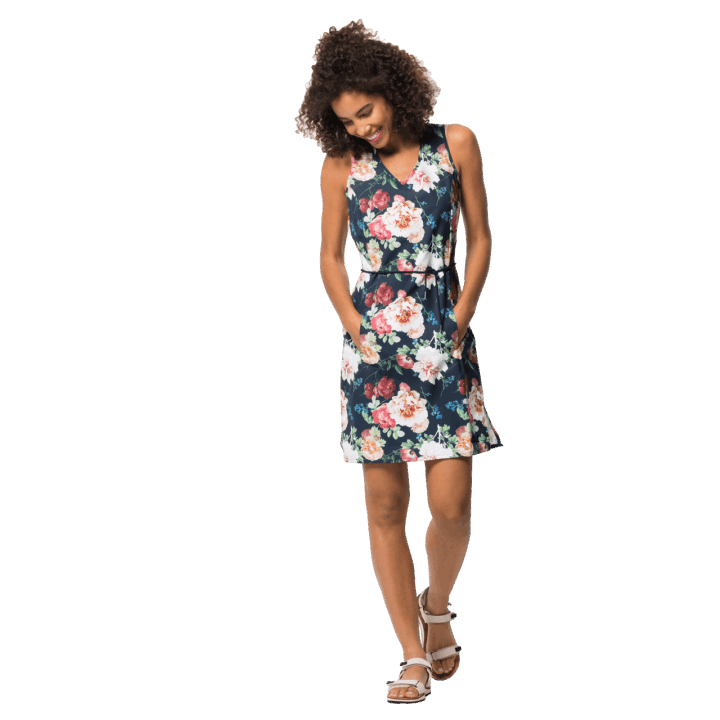 Nočná Modrá Celoplošná Jack Wolfskin Best Tioga Road Flower Dress