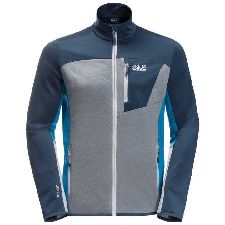 Pánska Mikina Milford Sky Fleece Nová Jack Vlčia Koža Thunder Blue