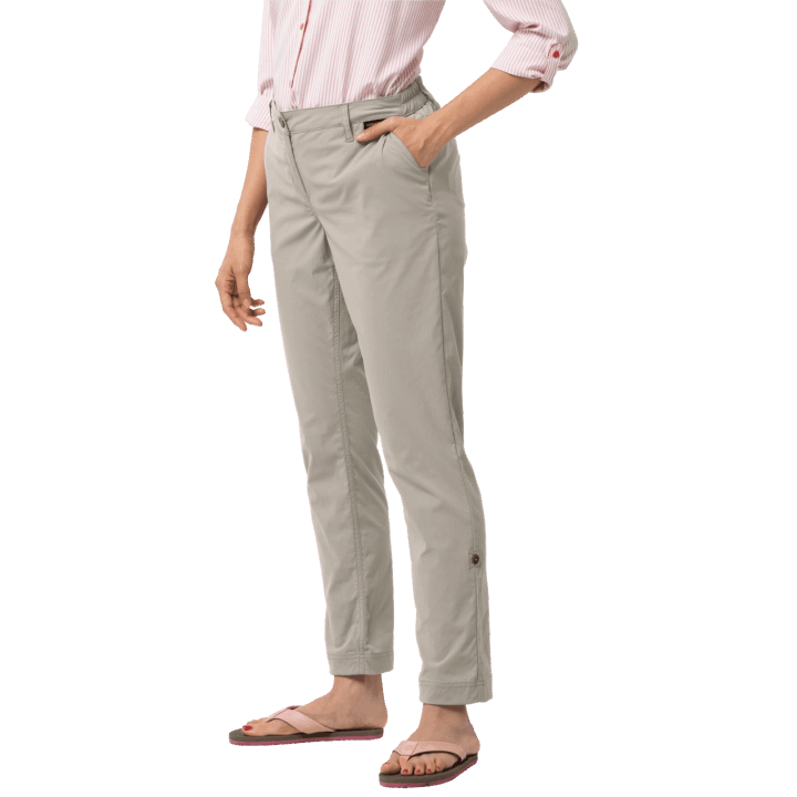 Módne Dámske Púštne Vyhrnuté Nohavice Dusty Grey Jack Wolfskin