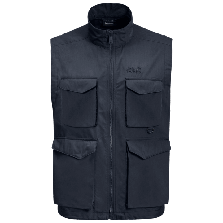 Pánska Výletná Vesta Pri Jazere Pôvod Jack Vlčia Koža Nočná Modrá