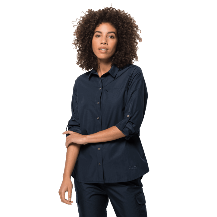 Dámska Vyhrňovacia Košeľa Pri Jazere Nočná Modrá Jack Vlčia Koža Originál