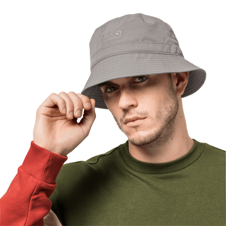 Jack Wolfskin Značky ľahký Vedro Klobúk Popolavo šedá
