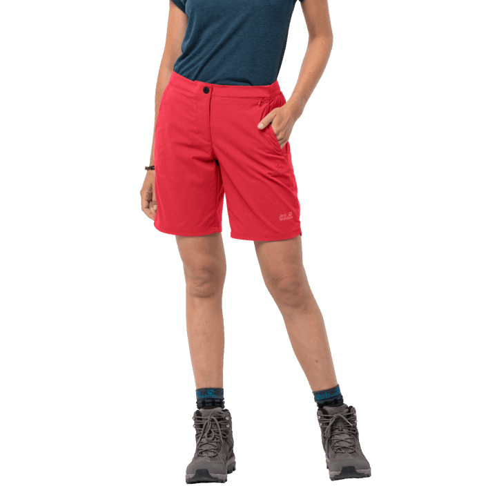 Dámske Trailové Kraťasy Na Kopci Original Tulip Red Jack Wolfskin