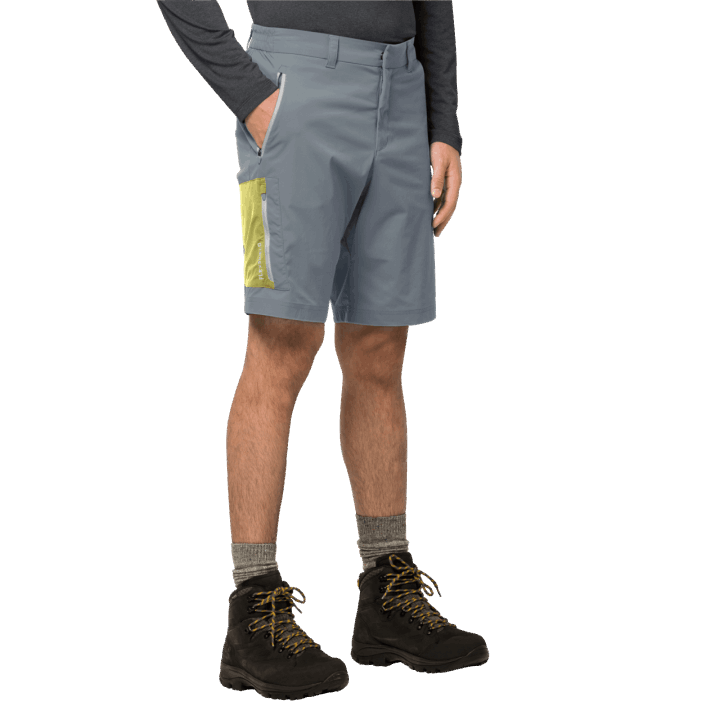 Pánske Overland šortky Storm Grey New Jack Wolfskin