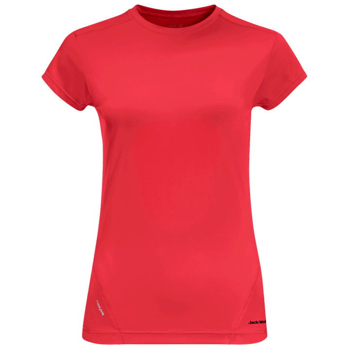 Kolekcie Jack Wolfskin Tulipán červený Dámsky Tasman Krátky Rukáv