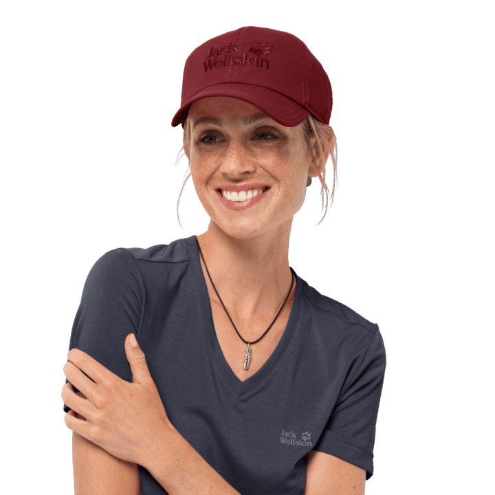 červená Gaštanová Originálna Baseballová čiapka Jack Wolfskin