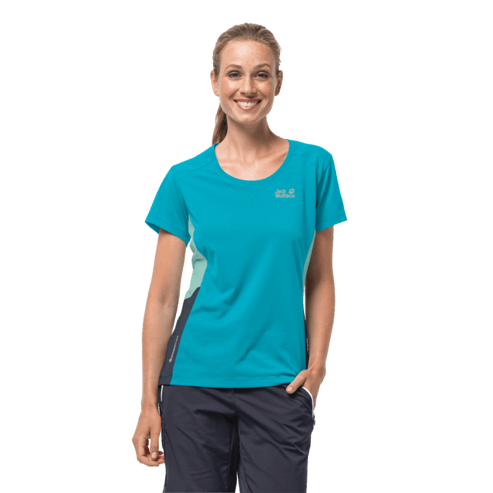 Jack Wolfskin Dark Aqua Dámske Zužuje T Móda