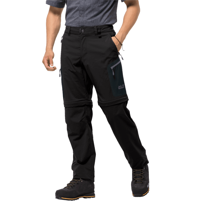 Pánske Activate Light Zip Off Jack Wolfskin Black Origins