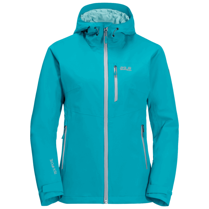 Pôvod Dámska šiltová Bunda Jack Wolfskin Dark Aqua