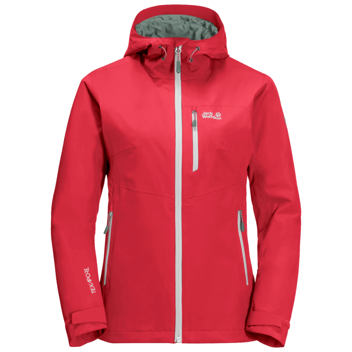 Origins Dámska šiltová Bunda Eagle Tulipán červená Jack Vlčia Koža