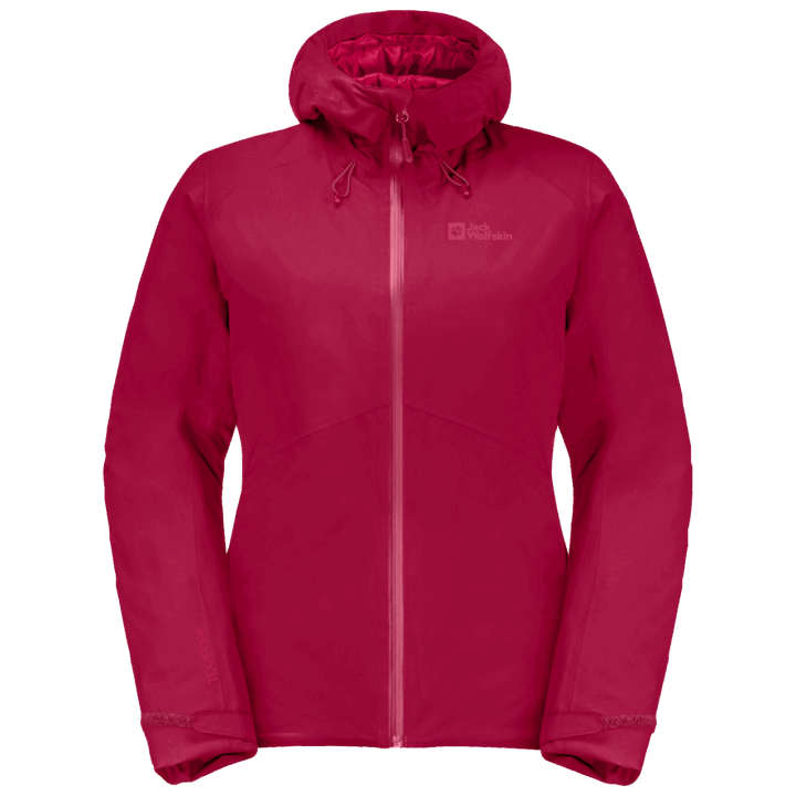 Dámska Zateplená Bunda Wisper Brusnicová Originál Jack Vlčia Koža