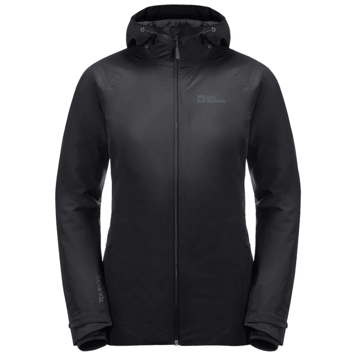 čierna Dámska Bunda Glaabach 3v1 Nová Jack Wolfskin