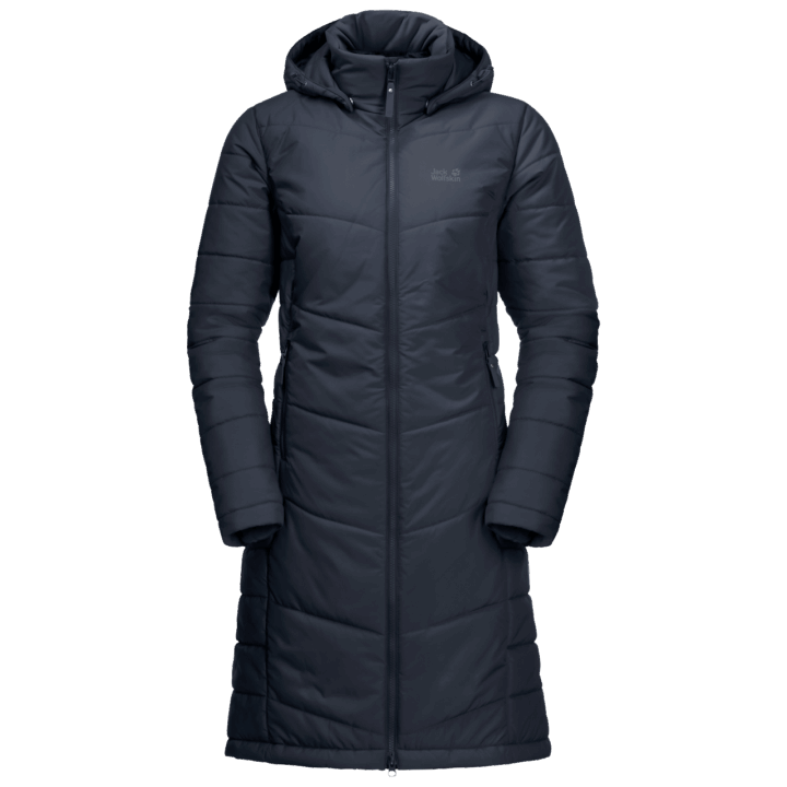 Značkový Nočný Modrý Dámsky Kabát North York Jack Wolfskin