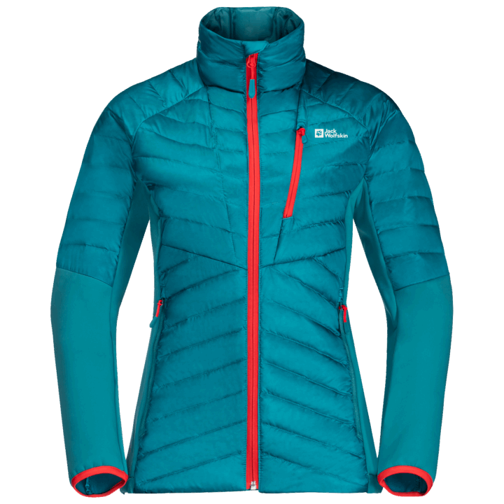 Jack Wolfskin Origins Sladkovodná Modrá Dámska Nebelhorn Páperová Hybrid