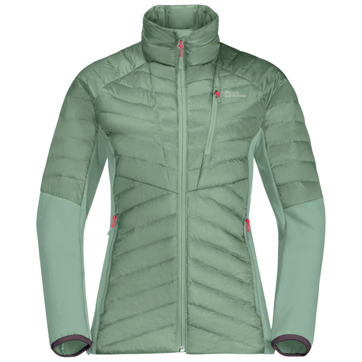 Jack Wolfskin Dámske Nebelhorn Páperové Hybridné Značky Granit Green
