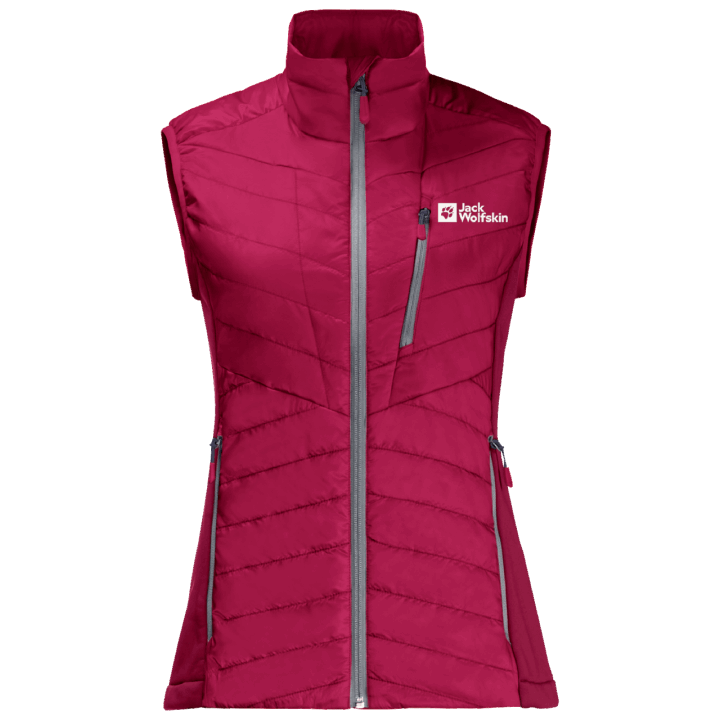 Kolekcie Dámska Zateplená Vesta Routeburn Pro Jack Wolfskin Cranberry