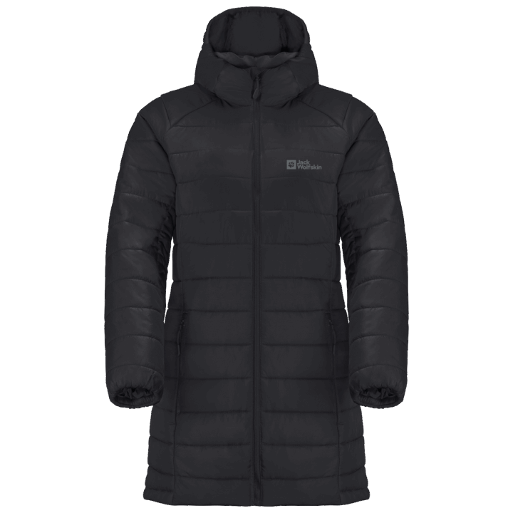 Značky Jack Wolfskin Dámsky Bergland Zateplený Kabát čierny