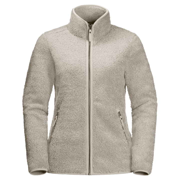 Jack Wolfskin Originál Dámska Vysoká Bunda Zaprášená Sivá