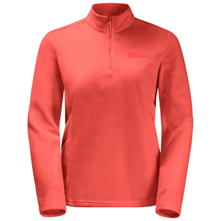 Jack Wolfskin Dámsky Taunus Polovičný Zips New Hot Coral