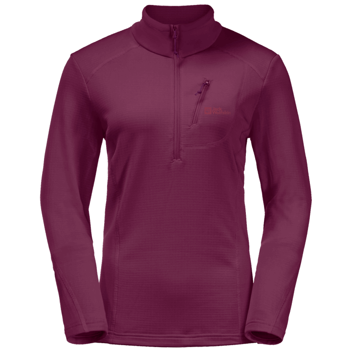 Dámske Značky Kolbenberg Na Polovičný Zips Wild Berry Jack Wolfskin