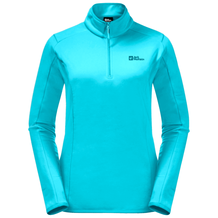 Jack Wolfskin Best Dámsky Baiselberg Polovičný Zips Modrý Curacao