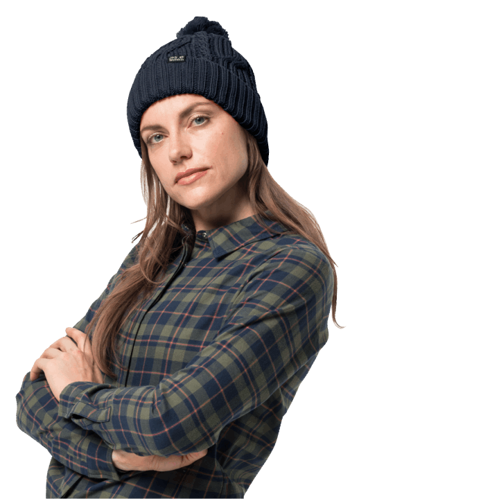 Jack Wolfskin Kolekcia Nočná Modrá Stormlock Pompom čiapka