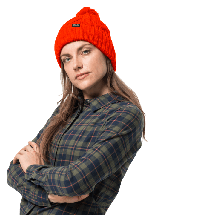 Jack Vlčia Koža Stormlock Bambuľka čiapka Pôvodu Blikajúca červená