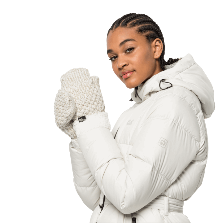 Zimné Perlové Highloft Pletené Rukavice Dámske Jack Vlčia Koža Hot