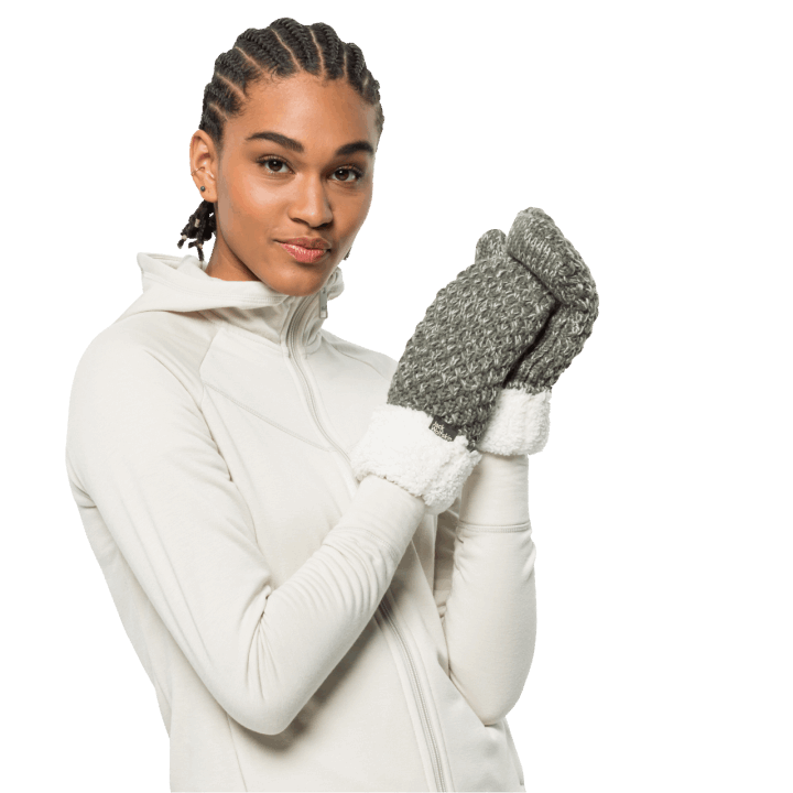 Nové Highloft Pletené Rukavice Dámske Jack Vlčia Koža Zaprášená Olivová