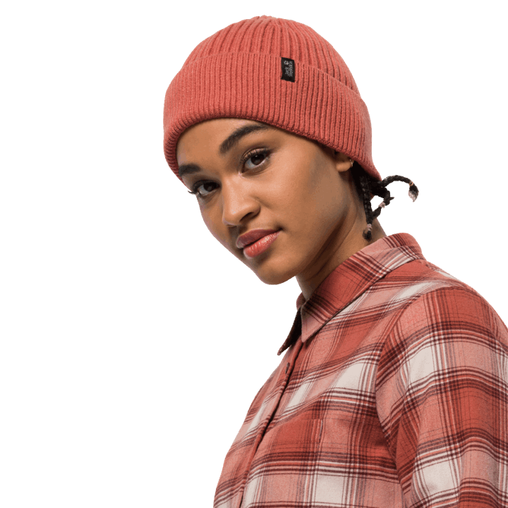 útulná čiapka Najlepšie Jack Vlčia Koža Jesenná červená