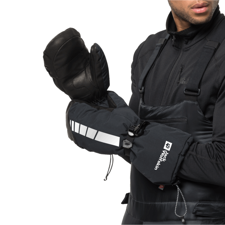 Jack Wolfskin Black Kolekcie 1995 Série Rukavice