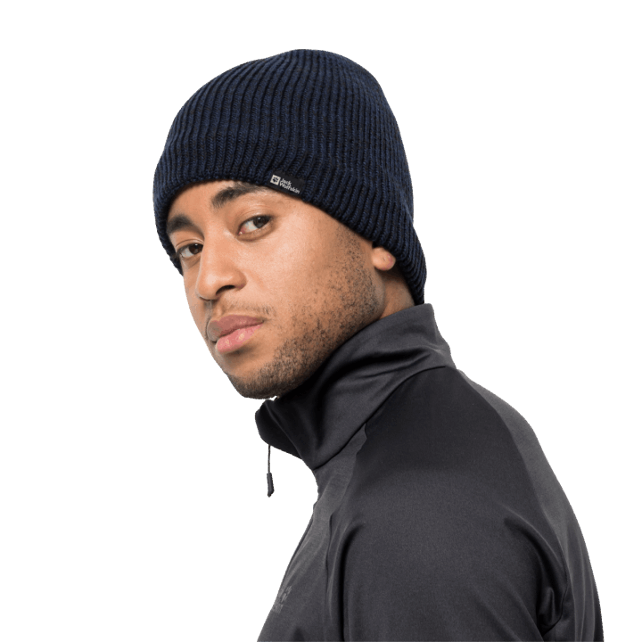 Jack Wolfskin Black Feldberg Beanie Origin
