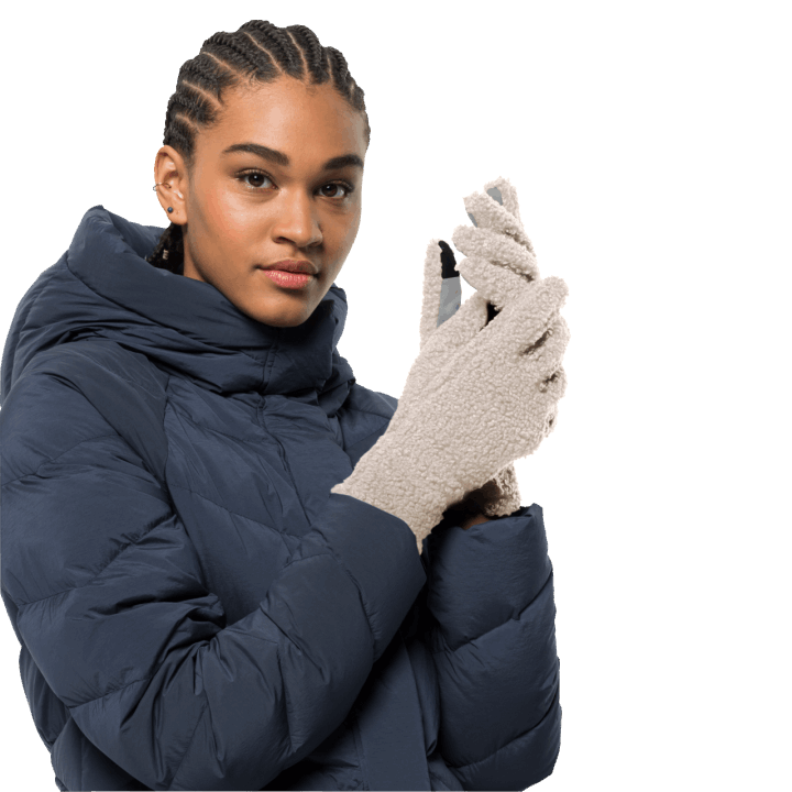 Jack Wolfskin Origins Dámska Vysoká Kučeravá Rukavica Zimná Perla