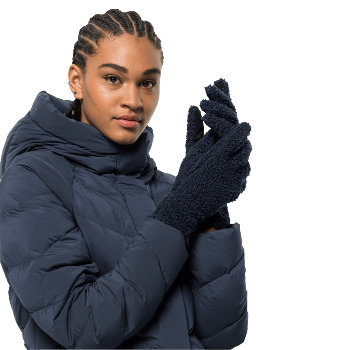 Jack Wolfskin Brand Night Blue Dámska Vysoká Kučeravá Rukavica