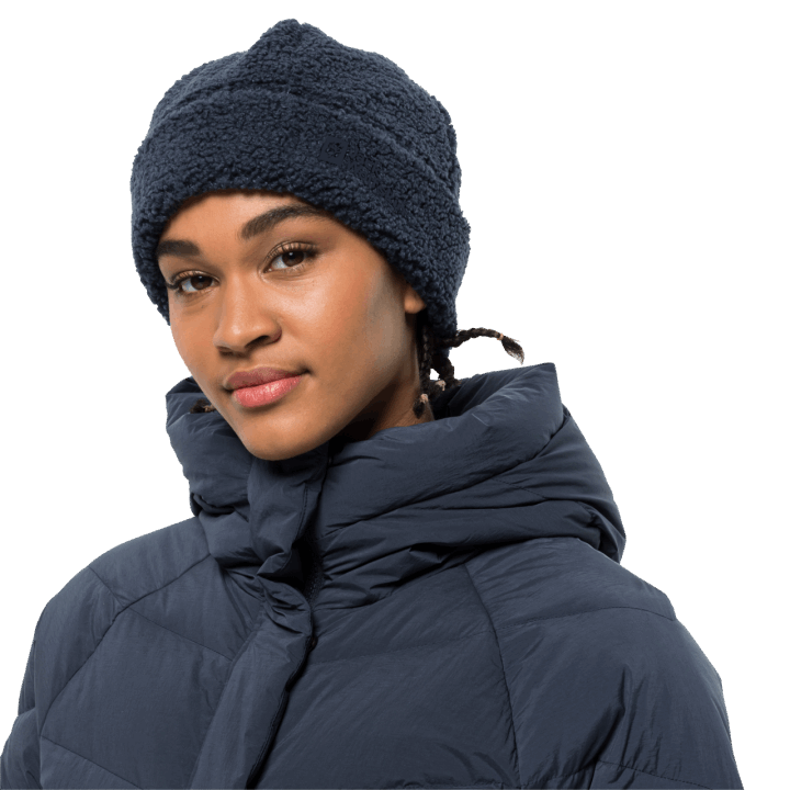 Jack Wolfskin Dámska Vysoká Curl čiapka Originál Nočná Modrá