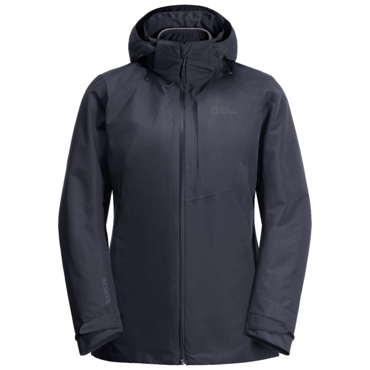 Grafitová Dámska Bunda Bergland 3v1 Jack Wolfskin Zn