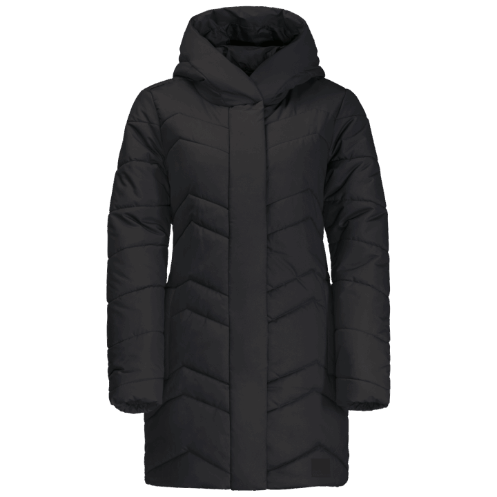 Dámsky Kjótsky Kabát čierneho Jacka Z Vlčej Kože