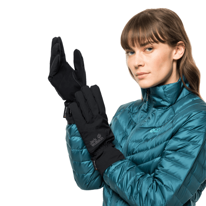Jack Wolfskin Black Stormlock Highloft Rukavice Pôvod