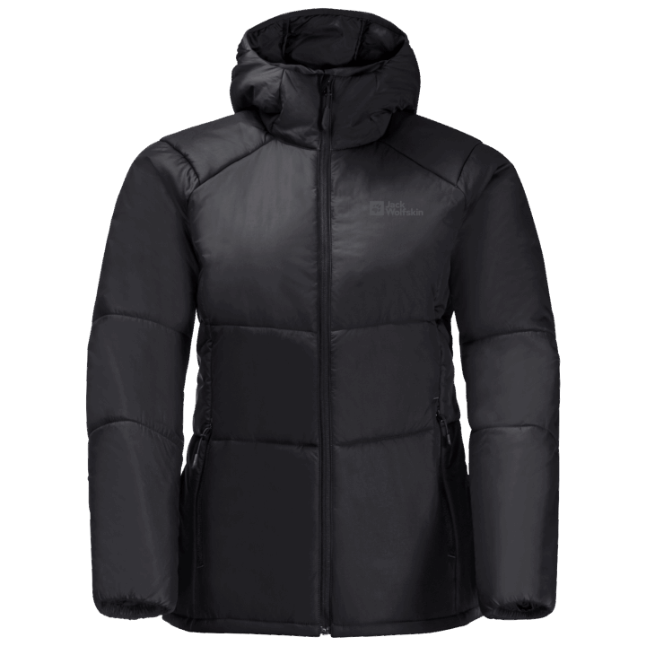 Jack Wolfskin Black Best Dámska Bergland Zateplená Mikina S Kapucňou