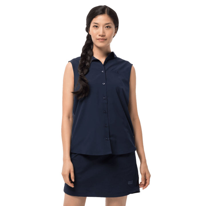 Jack Vlčia Koža Polnočná Modrá Módna Dámska Sonora Košeľa Bez Rukávov