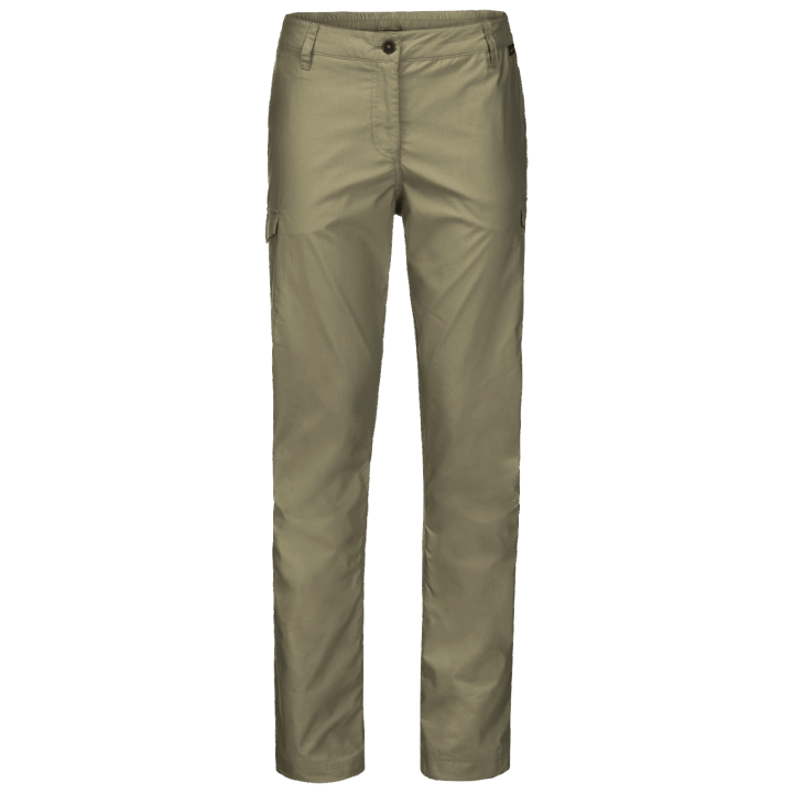 Khaki Nové Dámske Nohavice Jack Wolfskin Pri Jazere