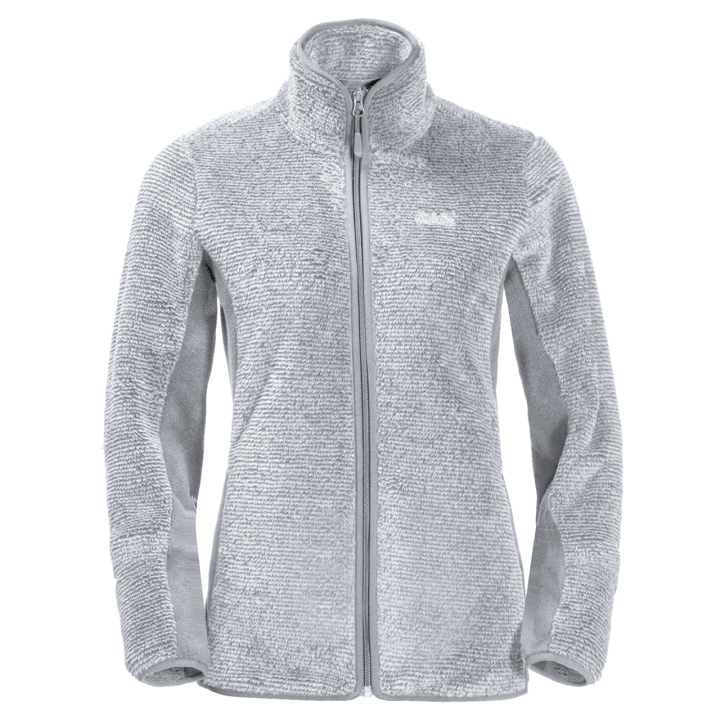 Bridlicovo Sivé Pruhy Pôvod Jack Wolfskin Dámska Bunda Z Borovicového Listu