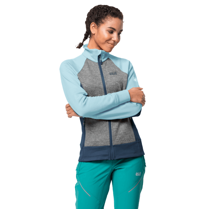 Módna Matná Modrá Jack Vlčia Dámska Bunda Sky Peak