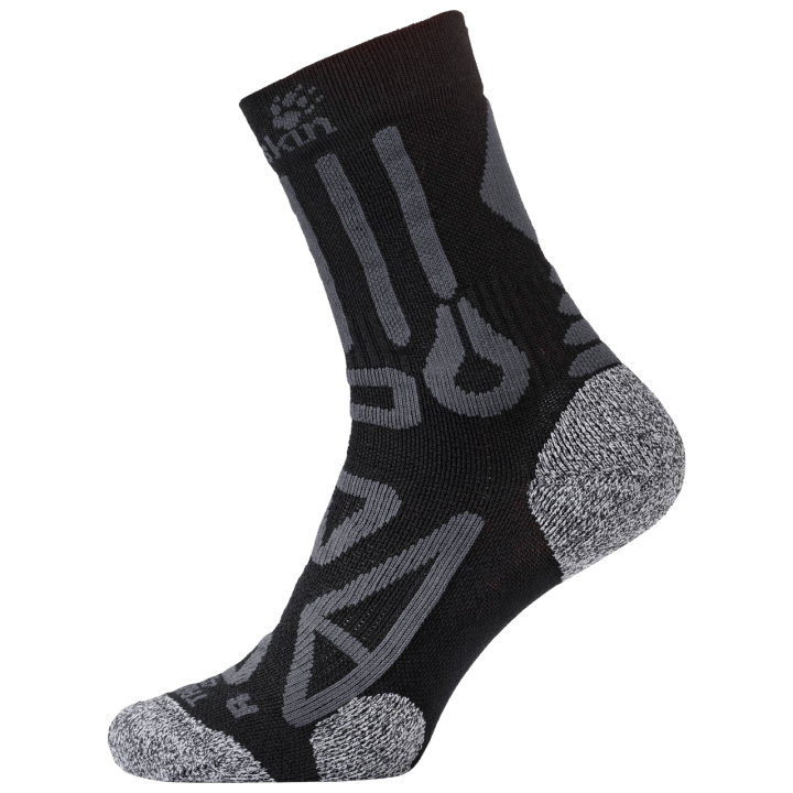 Jack Wolfskin Origin Trekingové Ponožky Klasického Strihu čierne