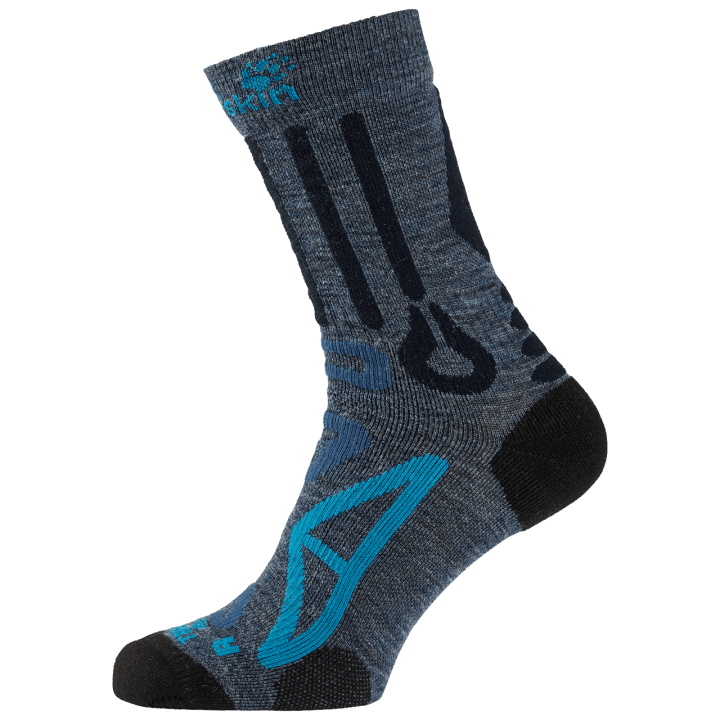 Jack Wolfskin Origins Nočné Modré Trekingové Ponožky Klasického Strihu